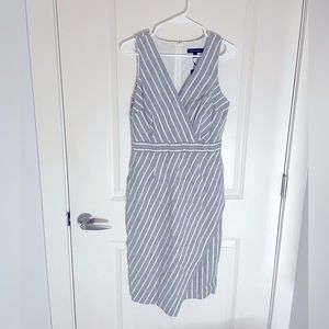 Banana Republic Striped Linen/Cotton Dress